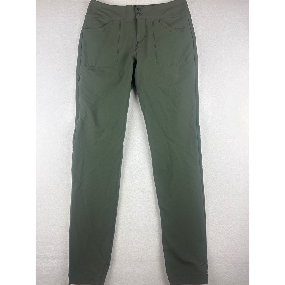 Royal Robbins Jammer II Pants Womens Small Olive Green Hiking Travel Stretch